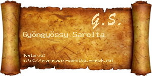 Gyöngyössy Sarolta névjegykártya